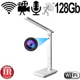 IP-HD-Spycam in Schreibtischlampe , 128 Gb