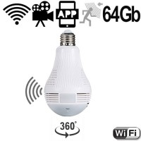 HD-Wifi-LED-SpyLampe, bis 64 Gb